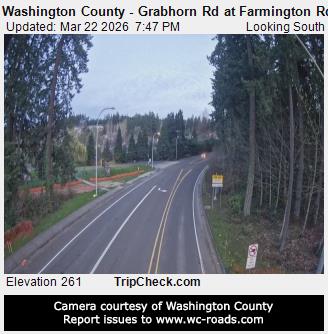 Washington County - Grabhorn Rd at Farmington Rd live webcam